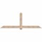 Ekena Millwork Eugene Smooth Timber Gable Bracket, Douglas Fir, 96"W x 36"H x 5 1/2"D x 5 1/2"F, 9/12 Pitch GBW096X36X0606EUG00SDF - alternate 1